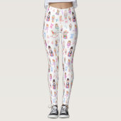 Nutcracker Ballet Muster Weihnachten Leggings (Vorderseite)