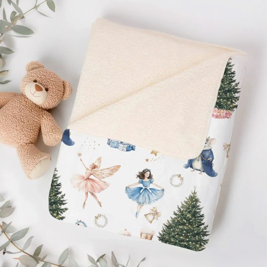 Nutcracker Ballet Nostalgische Weihnachten Sherpadecke