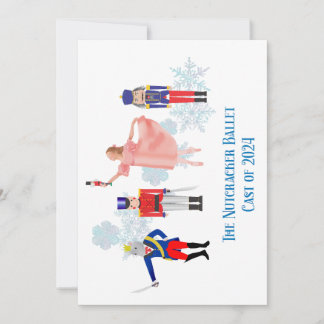 Nutcracker Ballet Notecards Einladung