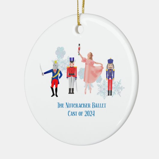 Nutcracker Ballet Notecards Keramik Ornament (Links)