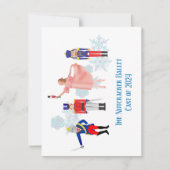 Nutcracker Ballet Notecards Mitteilungskarte (Vorderseite)