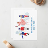 Nutcracker Ballet Notecards Mitteilungskarte (Vorderseite/Rückseite Beispiel)