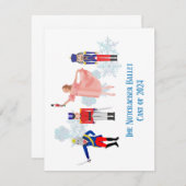 Nutcracker Ballet Notecards Mitteilungskarte (Vorne/Hinten)