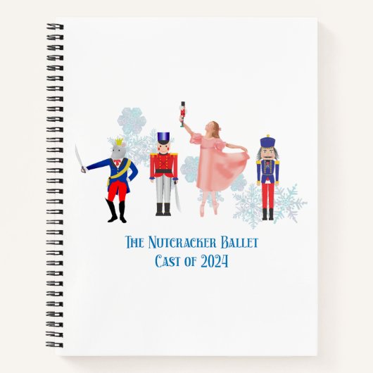 Nutcracker Ballet Notecards Notizblock (Vorderseite)
