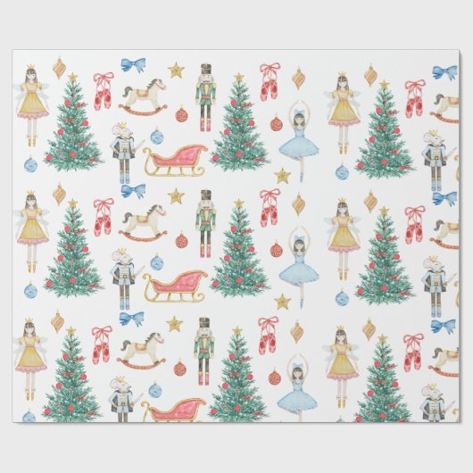 Nutcracker-Ballet-Packpapier Geschenkpapier (Flach)