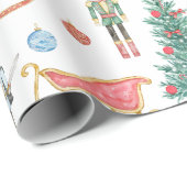 Nutcracker-Ballet-Packpapier Geschenkpapier (Rolleneckpunkt)
