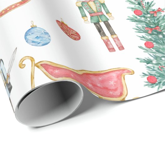 Nutcracker-Ballet-Packpapier Geschenkpapier (Rolleneckpunkt)