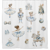 Nutcracker Ballet Patern Duschvorhang (Vorderseite)