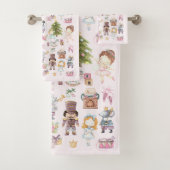 Nutcracker Ballet Pattern Badetuch Set (Insitu)