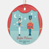 Nutcracker Ballet Personalisiert Baby 1. Weihnacht Keramik Ornament (Links)