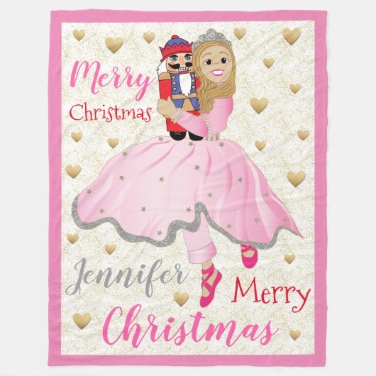 Nutcracker Ballet personalisiert Fleece Blanket/La (Vorderseite)