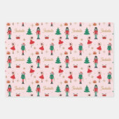 Nutcracker Ballet Pink Individuelle Name Weihnacht Geschenkpapier Set (Vorderseite 2)