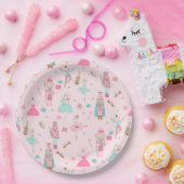Nutcracker Ballet Pink Weihnachten Pappteller (Party)