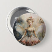 Nutcracker Ballet, Radiant Dew Drop Fairy Button (Vorne & Hinten)