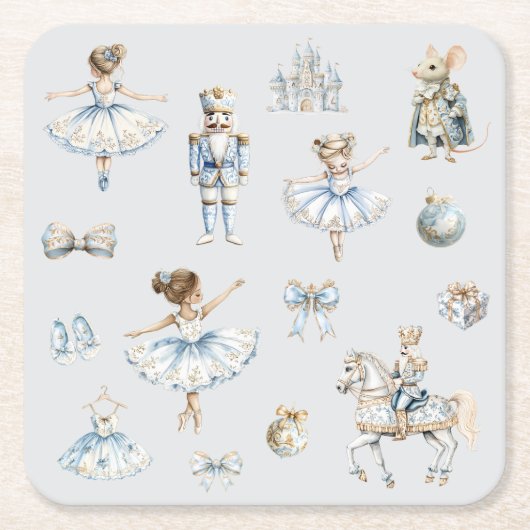 Nutcracker Ballet Rechteckiger Pappuntersetzer (Vorderseite)