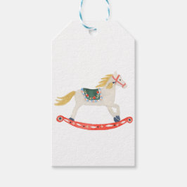 Nutcracker Ballet Rocking Horse Geschenketiketten Geschenkanhänger
