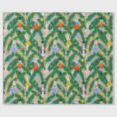 Nutcracker Ballet Royal Bow Christmas Wrapping Geschenkpapier (Flach)