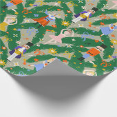 Nutcracker Ballet Royal Bow Christmas Wrapping Geschenkpapier (Ecke)