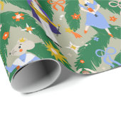 Nutcracker Ballet Royal Bow Christmas Wrapping Geschenkpapier (Rolleneckpunkt)