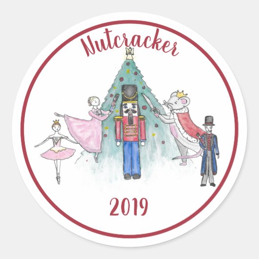Nutcracker Ballet Sticker Clara Mouse King (Vorderseite)