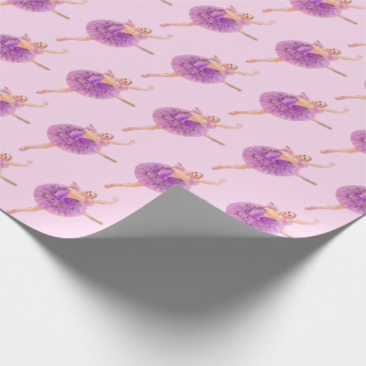 Nutcracker Ballet Sugarplum Faible Wrapping Paper Geschenkpapier (Ecke)