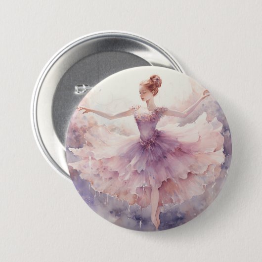 Nutcracker Ballet Sugarplum Fairy Button (Vorne & Hinten)