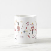 Nutcracker Ballet Weihnachten Festliche Ballerina Kaffeetasse (Mittel)