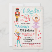 Nutcracker Ballet Weihnachten Geburtstagsparty Einladung (Vorderseite)