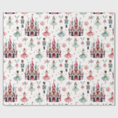 Nutcracker Ballet Weihnachten Geschenkpapier (Flach)