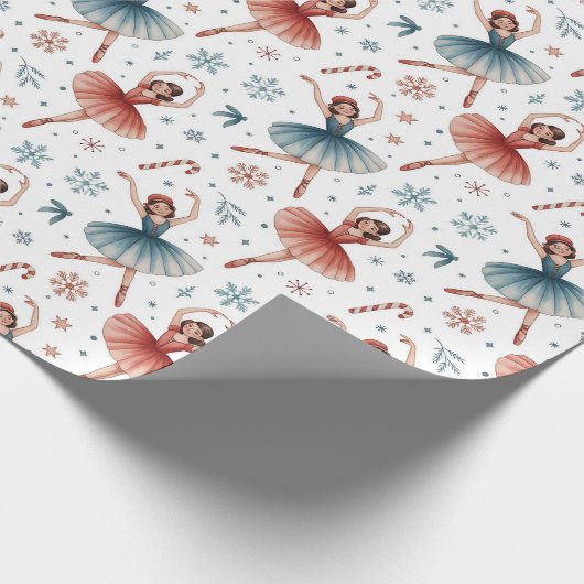 Nutcracker Ballet Weihnachten Geschenkpapier (Ecke)