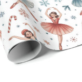 Nutcracker Ballet Weihnachten Geschenkpapier (Rolleneckpunkt)