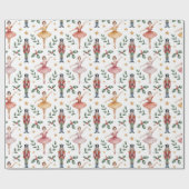 Nutcracker Ballet Weihnachten Geschenkpapier (Flach)