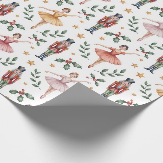 Nutcracker Ballet Weihnachten Geschenkpapier (Ecke)