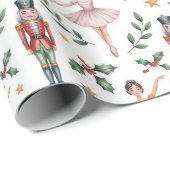 Nutcracker Ballet Weihnachten Geschenkpapier (Rolleneckpunkt)