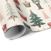 Nutcracker Ballet Weihnachten Geschenkpapier (Rolleneckpunkt)