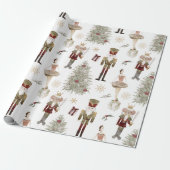 Nutcracker Ballet Weihnachten Geschenkpapier (Ungerollt)