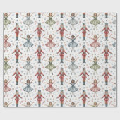 Nutcracker Ballet Weihnachten Geschenkpapier (Flach)