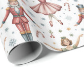 Nutcracker Ballet Weihnachten Geschenkpapier (Rolleneckpunkt)