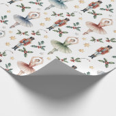 Nutcracker Ballet Weihnachten Geschenkpapier (Ecke)