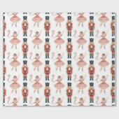 Nutcracker Ballet Weihnachten Geschenkpapier (Flach)