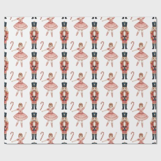 Nutcracker Ballet Weihnachten Geschenkpapier (Flach)