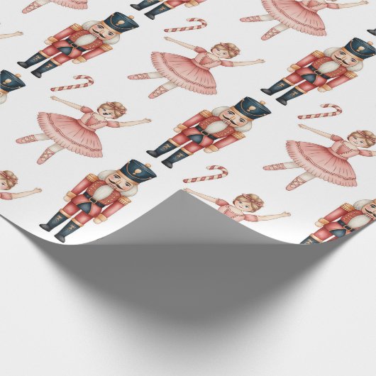 Nutcracker Ballet Weihnachten Geschenkpapier (Ecke)