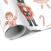 Nutcracker Ballet Weihnachten Geschenkpapier (Rolleneckpunkt)
