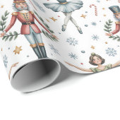 Nutcracker Ballet Weihnachten Geschenkpapier (Rolleneckpunkt)