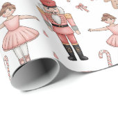 Nutcracker Ballet Weihnachten Geschenkpapier (Rolleneckpunkt)