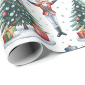 Nutcracker Ballet Weihnachten Geschenkpapier (Rolleneckpunkt)