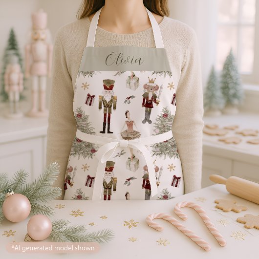 Nutcracker Ballet Weihnachten Personalisiert Schürze