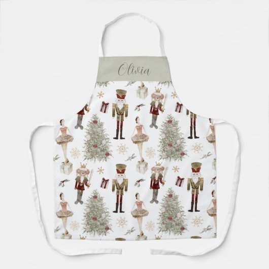 Nutcracker Ballet Weihnachten Personalisiert Schürze (Vorderseite)