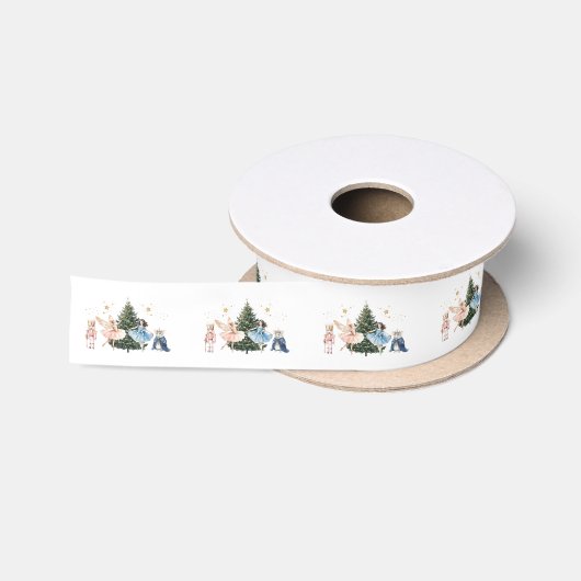 Nutcracker Ballet Weihnachten Satinband (Spule)