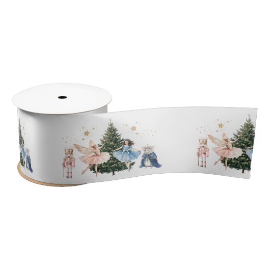 Nutcracker Ballet Weihnachten Satinband (Spule)